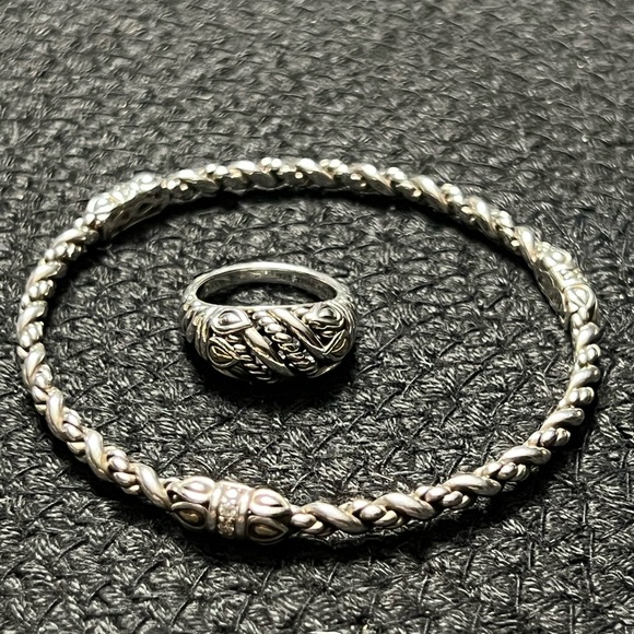 JAI Jewelry - Stearling silver bracelet and ring